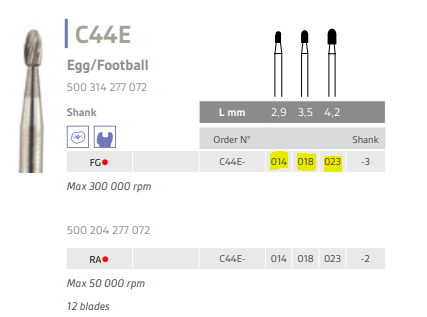 C44.png carbide bur egg/football