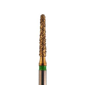 Diamond bur tapered chamfer round gold
